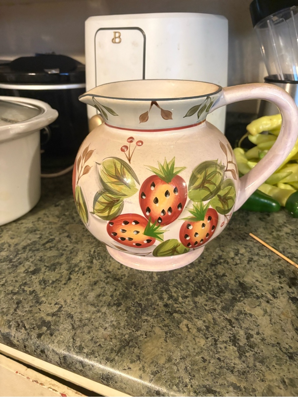 Black Forest Fruits Dinnerware Pitcher - Fruit Motif Backstamp